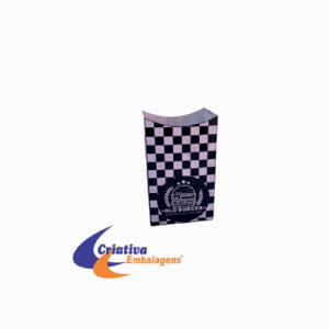 Caixa 8x5,5x13,5cm fundo automtico para hot dog
